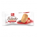 Sušenky celozrnné jahodové 34g