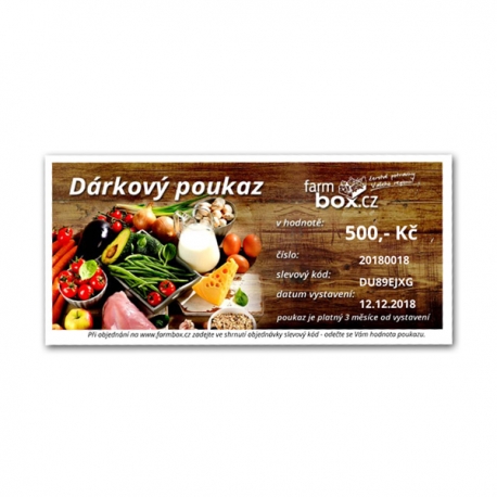 Dárkový poukaz farmbox