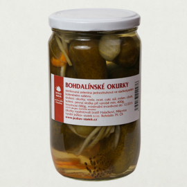 Okurky bohdalínské 680g