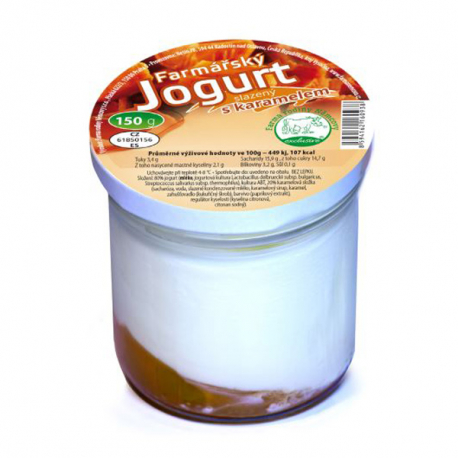 Farmářský jogurt s karamelem 150g