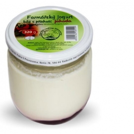 Farmářský jogurt jahoda 320g