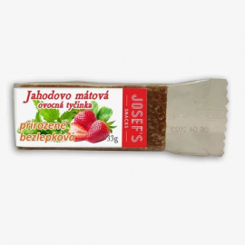 Bez lepku - Jahodo mátová 33g