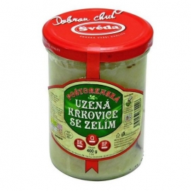 Uzená krkovice se zelím 400g